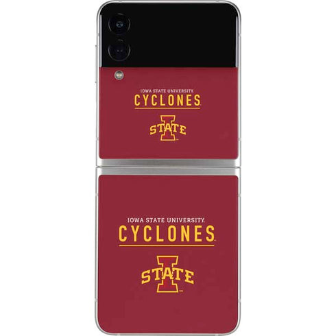 Iowa State University Athletic Text Galaxy Z Flip4 5G Skin